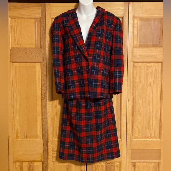 Pendleton | Jackets & Coats | Vintage Pendleton Tartan Skirt And Jacket ...